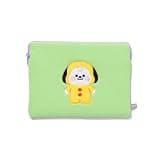 LINE FRIENDS Official BT21 TATTON Carry Pouch - CHIMMY, Cute Zipper Makeup Bag, Cosmetic Bag, Small Organizer Pouch for Purse, Kpop Merch Gift for Girls