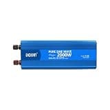 MLMKML Power Inverters 800W 1000W 1500W 2000W 2500W 3000W 12/24V DC to 110/120/220/240V AC Converter for Vehicles USB Ports Car Charger Adapter with a Cigarette Lighter Ports Plug Outlet(2000W)