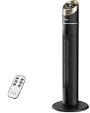 34" Oscillating Ceramic Heater with Remote, Overheat & Tip-Over Protection.
