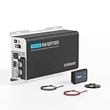 Renogy Inverter PUH 1000 watt Pure Sine Wave Inverter, Built-in Transfer Switch and Bluetooth, Car Power Inverter 12V to 120V AC Converter for RV, Truck, Camping, Home, Emergency, Off-Grid Living