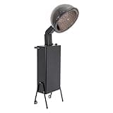 DYRABREST Professional Standing Hair Dryer 1200W, Salon Hooded Hair Dryer with Wheels, Adjustable Height and 85° Hood Angle, 60-Min Timer 3 Temp Settings, Quiet Portable Bonnet Dryer
