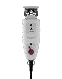 Andis 563721 Professional T-Outliner Beard & Hair Trimmer with Carbon Steel T-Blade, Bump Free Technology – Corded Electric, Finishing & Detailing, GTO, Grey