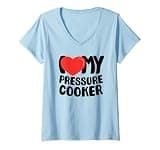 Women's I Love My Pressure Cooker V-Neck T-Shirt