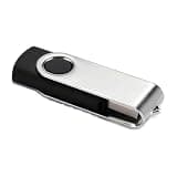 128GB Rotating USB Flash Drive, Metal Thumb Drive, Portable Memory Stick for PC