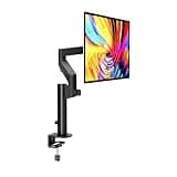 NYTFHMS Monitor Stand 15"-32" Dual Monitor Stand Mount Column Type Full Motion Monitor Arm Mount Height Adjustable Monitor Stand with Clamp, Grommet Mounting Base Tv Stands,Style_Name