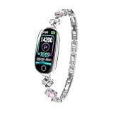 Smart Watch for Women Fitness Tracker, IP67 Waterproof (Diamond-Silvery)