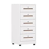 YXEDPBF Vertical Metal File Cabinet with Lock for Home Office Nization White Color Secure Storage Solution,One Color-White
