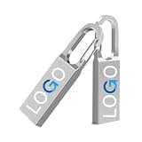 CarryBright Bulk Custom USB Flash Drives with Keychain Loop, Personalized Logo and Text, Custom Packaging for Photographers, Corporate Events, Business Gifts, Wedding Gifts(200,2G)