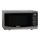 West Bend Microwave Oven 900-Watts Compact with 10 Power Levels and 6 Pre Cooking Settings, Speed Defrost, Electronic Control Panel and Glass Turntable, 0.9-Cu.Ft., Stainless Steel