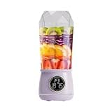 Powerful Plastic Portable Blender With Sip Lid 3 Gear Adjustable Electric USB Juicer Blender Powerful Small Blenders Cup compact(Purple)
