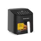 West Bend Digital Air Fryer 7 Qt with One-Touch Presets, Shake Reminder for Even Cooking, Fast 1600W Heating, Nonstick Easy-Clean Basket, in Black/Silver