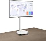 LBAawxe LCD TV 360 Degree Rotating Frame Floor Stand - Mobile TV Cart On Wheels for 24-55 Inch Screens, Max VESA 200x200mm