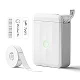 NIIMBOT D110 Label Maker Machine, Bluetooth Thermal Label Printer for School Home Office Organization, Mini Thermal Printer, Label Maker with 1 Label Tape, White