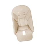 Wswqop High Chairs Seat Cover Chair Dining Mat Booster Cushion Protector Pu Leather Cover with Lightweight Portable Construction Suitable for Family, Beige
