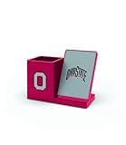 SOAR NCAA Wireless Cell Phone Charging Stand and Desktop Organizer, Ohio State Buckeyes