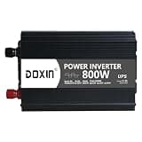 RIWAZO Power Inverters 400W 800W 1500W 2000W 12/24V DC to 110/120/220/240V AC Converter for Vehicles USB Ports Car Charger Adapter with a Cigarette Lighter Ports Plug Outlet(800W)
