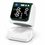 Automatic Electronic Blood Pressure Monitor, 22-40 CM Blood Pressure Cuff, 3 Users*199 Memories, Arm Blood Pressure Monitors for Home Use, Backlit Large LED Screen, BP Monitor (White Dark Green)