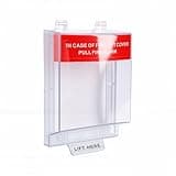Yosoo Health Gear Fire Alarm Pull Station Cover Transparent Manual Emergency Switch Protective Guard Water Proof Rainproof Heatproof Plastic with Installation Kit for Home Office
