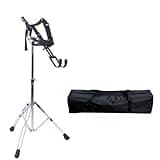 Wmqbjta Drum Bracket Adjustable Stand Holder Percussion Tripod Base Non-Slip Feet Electroplated Finish Suitable for Studio Gigging Home Practice, 25 Tube Stand + Bag
