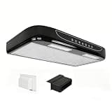 12V RV Exhaust Fan Range Hood with LED Light, 3-Speed Touch