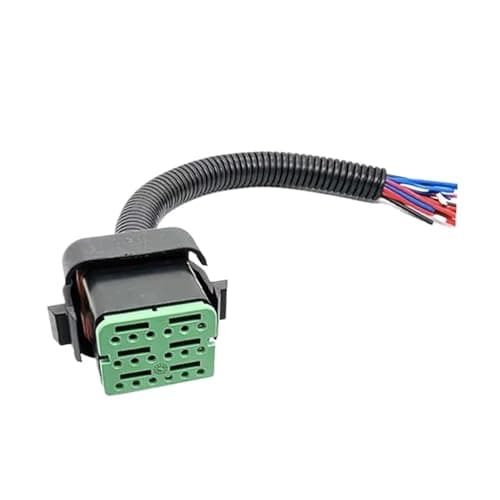AICNRUT 1 Set 18 Pin DTV02-18PB DTV06-18SB Male Female Compatible with Excavator 330 336C9(18p Female) AICNRUT(18p Female)