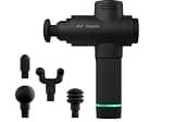 Hyperice Hypervolt 2 Black - Featuring Quiet Glide Technology - Handheld Percussion Massage Gun | 3 Speeds, 5 Interchangeable Heads | Helps Relieve Sore Muscles and Stiffness