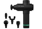 Hyperice Hypervolt 2 Black - Featuring Quiet Glide Technology - Handheld Percussion Massage Gun | 3 Speeds, 5 Interchangeable Heads | Helps Relieve Sore Muscles and Stiffness
