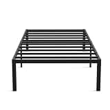 UNIPEAK Twin XL Bed Frame with 14 Inch Storage Space, Stability Optimized Heavy Duty Mattress Foundation, Quick Assembly, No Box Spring Needed - Twin XL Size 14 Inch