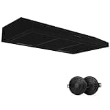 TAZPI Refrigerator with Freezer Black, 36 Inch Under Cabinet Range Hood 600 CFM, Large Capacity,Adjustable Thermostat