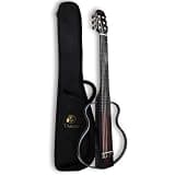 TARIO Silent Classical Guitar, Folding Travel Guitar, 6-String, Mahogany Body Sunburst