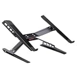 VURUPZAKS Laptop Holder Riser Carbon Steel Computer Tablet Stand(Black)