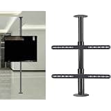 iumLeap LCD TV Frame 360 Degree Swivel Floor Stand Swivel Partition Wall Bracket Swivel TV Cabinet Base, Adjustable Tilt Rotation TV Ceiling Mount, for 32-75 Inch Screen, 32-75 Inch Screen-200-295cm