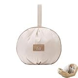 Lingerie Storage Bag Set, Travel Underwear Organizer Bag for Women, Portable Multi-Compartment Packing Cube for Bras and Accessories, Machine Washable, Ideal for Travel & DailyUse(Beige)