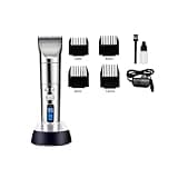MVNOIRE Electric Hair Clipper, Professional Hairdressing, Rechargeable Home Adult LCD Monitor Stand, Oil