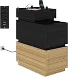 UEV 2 Drawer Filing Cabinet with Charging Station Black File Cabinet