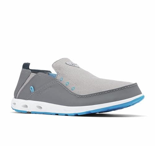 Columbia Mens Bahama Vent PFG Boat Shoe, Ti Titanium/Pool, 11 US