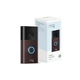 Like-New Ring Battery Doorbell, Home or business security with Head-to-Toe video, Live View with Two-Way Talk, and Motion Detection & Alerts, Venetian Bronze