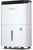 Kesnos 120 Pints 2025 Energy Star Dehumidifier for Home & Basement with Drain Hose, Ideal for Large Spaces up to 6,500 Sq. Ft., Featuring Auto Defrost & Self-Drying Function