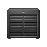 DiscTech DS2422+ 12-Bay NAS Server Combo with Enterprise SATA HDD Storage, 4GB DDR4 ECC RAM, AMD Ryzen V1500B 4-Core 2.2GHz, 4X 1GbE LAN Port (96TB) 12x8TB
