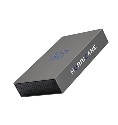 HURRICANE 3518C3 External Hard Drive 250 GB, 3.5 Inch, USB-C Desktop Storage with Power Supply for PC, Smart TV, PS4, PS5, Xbox Laptop, Compatible with Windows Mac OS Linux