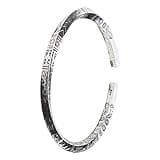 CATHATRR Black Twisted Cuff Bangle Bracelets Cuff Amulet Birthday Jewelry Women Men for Men