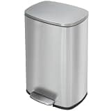 BestMassage Stainless Steel Trash Can with Lid, 13 Gallon, Composting