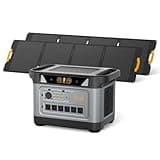 UDPOWER S2400 Portable Power Station(Solar Panel Option), 2083Wh LiFePO4, 2400W (Surge 3000W) UPS, 6 AC Outlets, Solar Generator for RVs Camping Emergency, Home Backup (Bundle(AS2400+2*sp210))