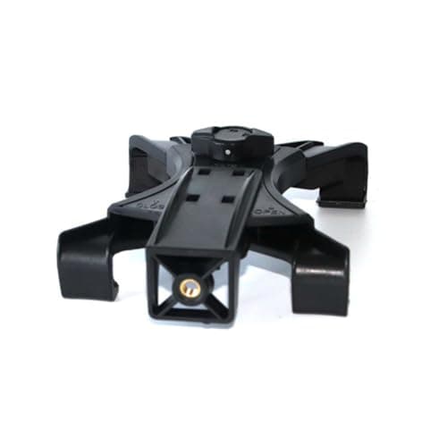 TIDTALEO Tablet Bracket and Live Streaming Holder with Black Plastic Clamp Head Tripod Stand, Adjustable Tablet Base Supporter for Desk and Mobile Use
