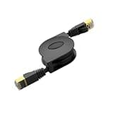 Retractable Cat6 Ethernet Cable, 6.6ft Flat Tangle Free Network Extension Cord, Multi Length Adjustable RJ45 Internet LAN Wire Patch Cable for Router Laptop Switch