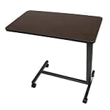 Roscoe Medical Hospital Bed Table, Rolling Overbed Table, Laptop Tables for Recliner, Bed, Bedside and Sofa - Computer Tables, Hospital Tray, Adjustable with Wheels and Secure Height Adjustment