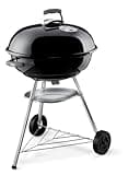 Weber Jumbo Joe Premium Charcoal Grill, 22‑Inch, Black – Portable Outdoor BBQ Grill with Durable Plated Steel Grates, Porcelain‑Enameled Bowl & Precision Airflow Control