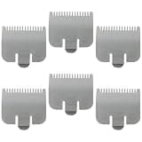 HOTIOGA Compatible for W*hl Clipper Guards Set,Compatible with 1/2 Clipper Guard,Replacement Grey Guide Comb 1.5mm #3137-101,#1/16'',6 Packs