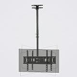 TV Bracket, Double TV Ceiling Mount, Adjustable Height Full Motion 360 Deg Rotation Tilting Swiveling for 32-70 Inch TVs, Holds 2 Back to Back TVs TV Mount TV Stand