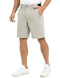 TBMPOY Men's 9" Golf Shorts Quick Dry Casual Shorts Dress Shorts Flat Front Stretch Lightweight for Work Business Travel Light Grey 38